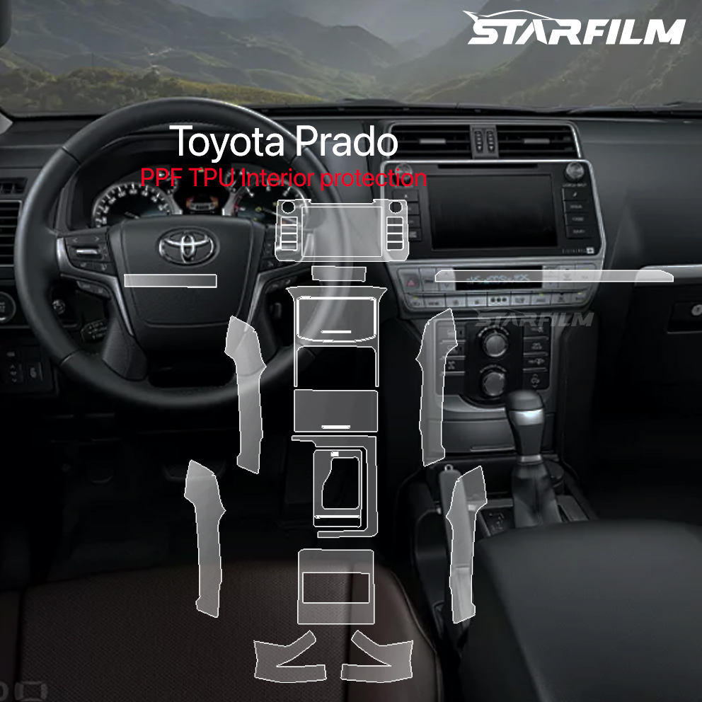 Toyota Prado 18 ~ 22 PPF TPU chống xước tự hồi phục STARFILM